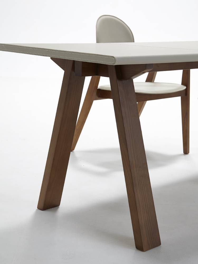 Italian minimalist horse saddling desk home forh wood office computer table Modern net red ins -shaped long table