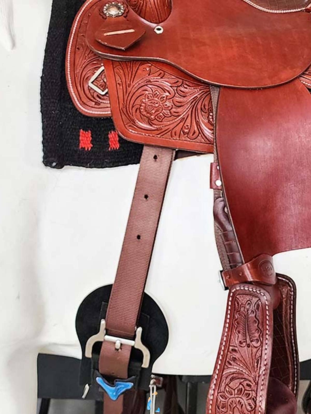 Century Jiudu belly root West saddle belt equivalent products saddle accessories western nylon belly root 160cm