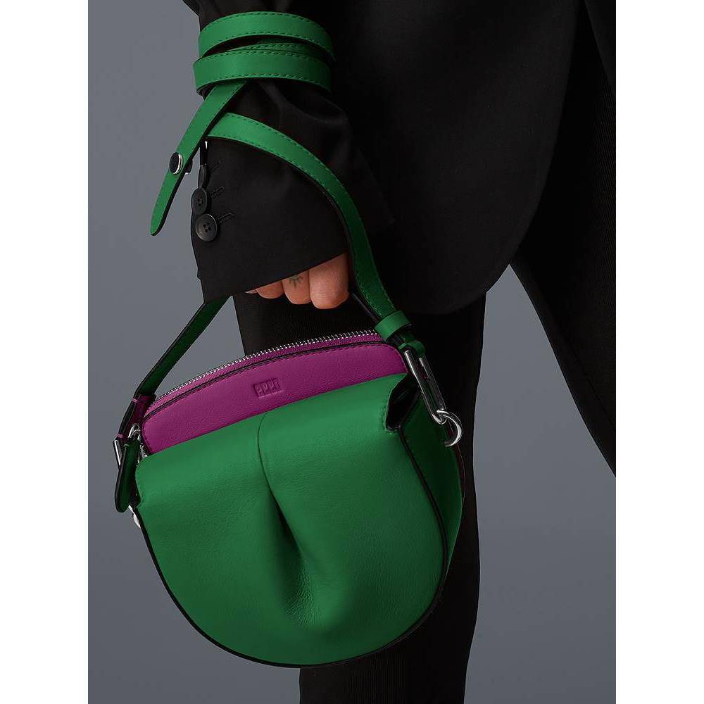 Shoulder big -name saddle 91073 monthly bag of small square bag should shoulder bag [commuting] oblique fashion artist bright bag girl
