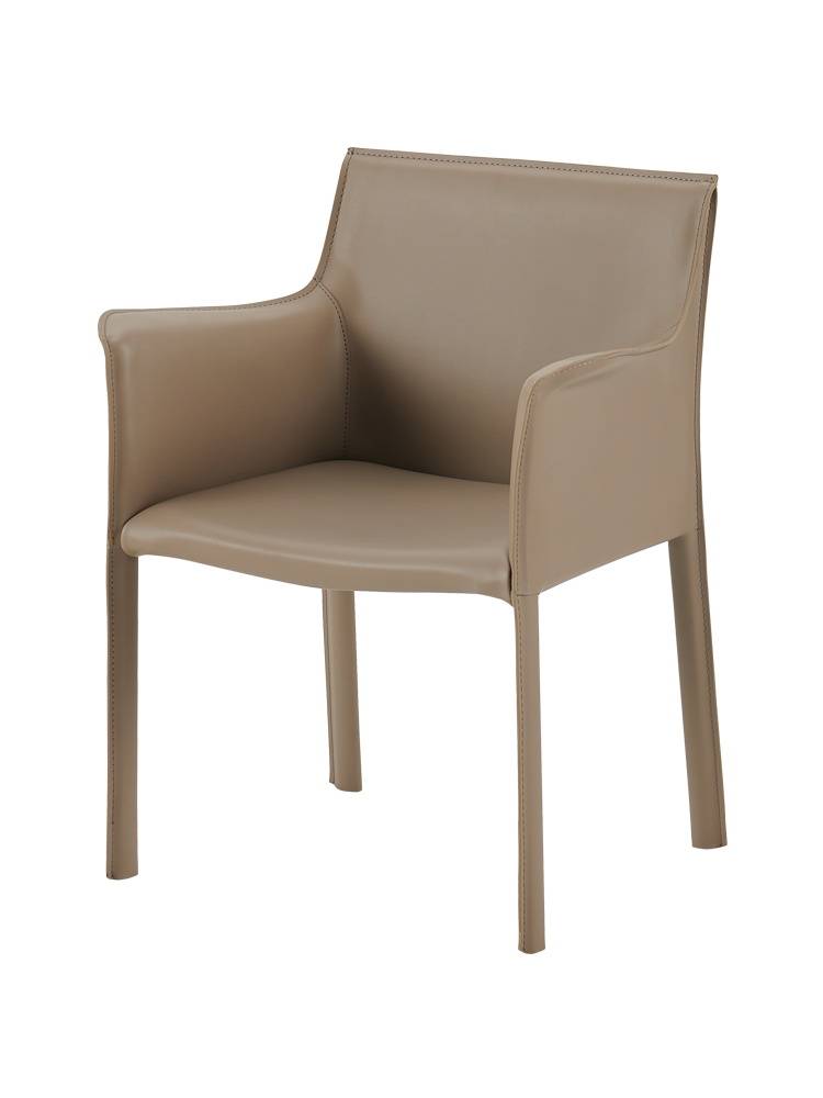 Nordic light luxury saddle dining chair home handrail chair desk back stool designer dining table and chair