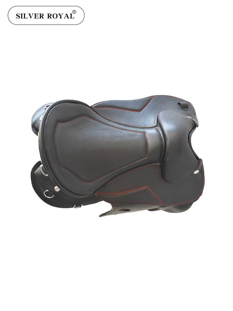 Silver ROYAL all -leather endurance saddle big saddle skirt Saves soft seat surface comfortable saddle British endurance saddle