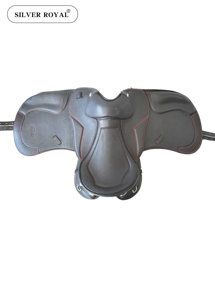 Silver ROYAL all -leather endurance saddle big saddle skirt Saves soft seat surface comfortable saddle British endurance saddle