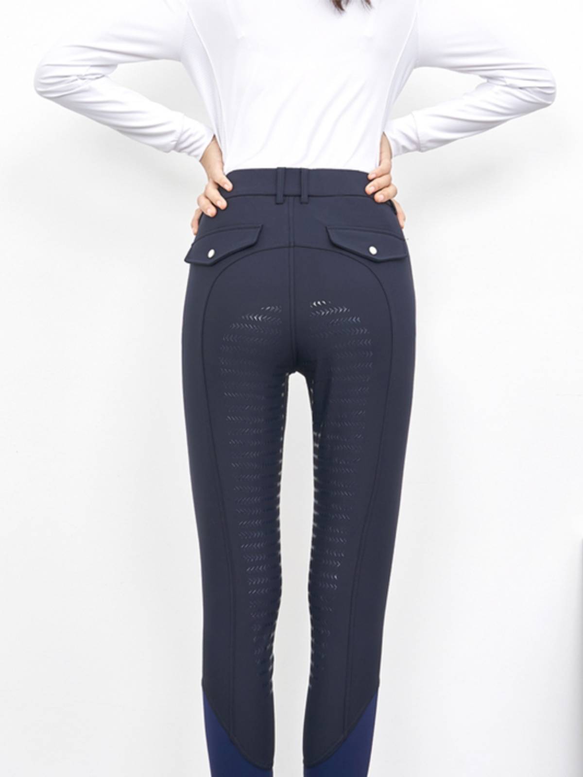Summer Speed ​​Silicon Gas Riding Pants Equestrian Horse Pants Outdoor Training Anti -grinding Riding Pants White Equelia Clothing