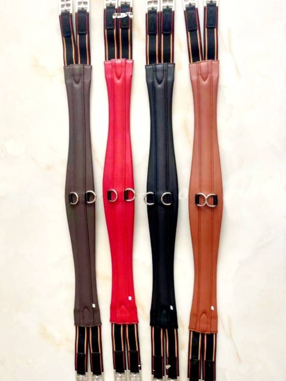 British comprehensive saddle super fibrous leather belly belly belly belly thickened anti -grinding belly belly -burn -fired equestrian horsema products saddle accessories