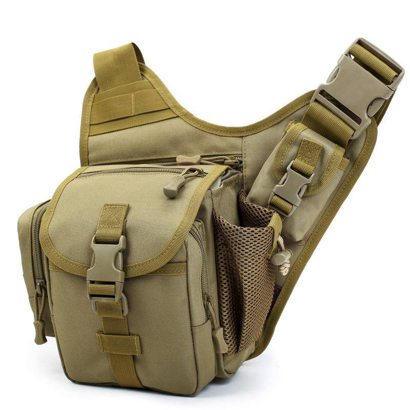 Upgraded version of small saddle bag outdoor troops slot bag small sloping cross -bag riding bag photography bag tactical shoulder bag fan camouflage bag