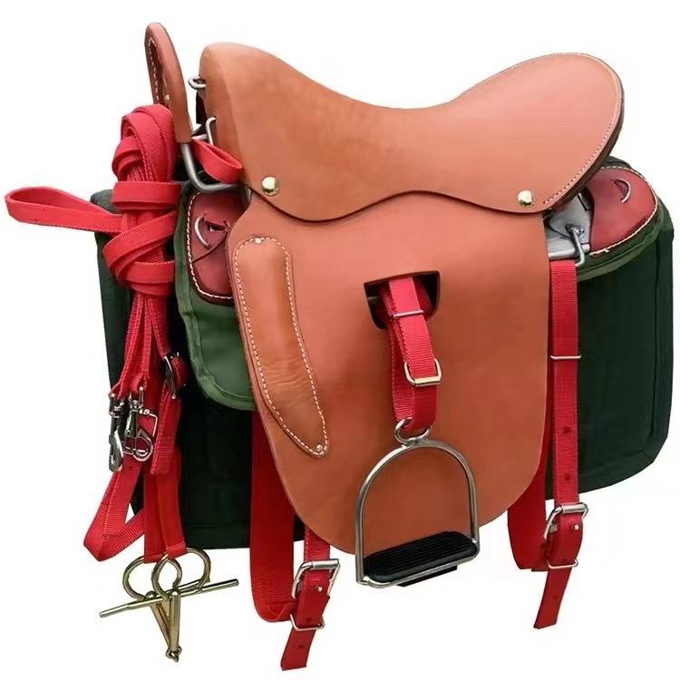 New product 2024 leather saddling saddle, tourists riding the saddle horse saddle, full set of accessories