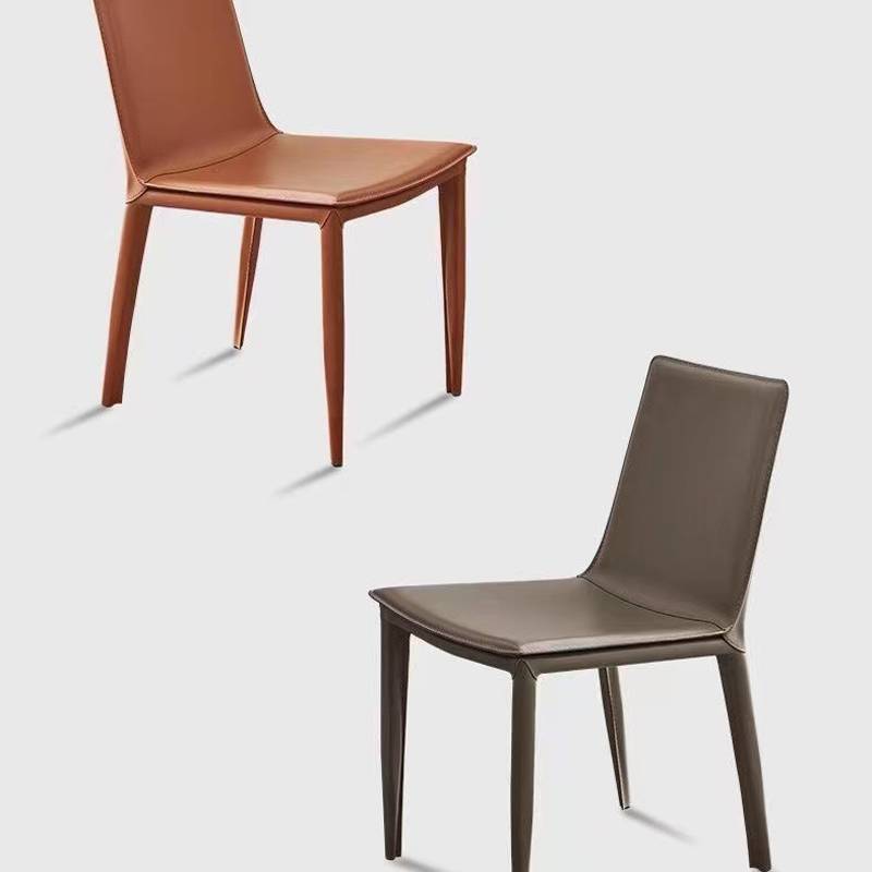 The saddle-skin-seat home with a modern, simple Nordic, light luxurious chair