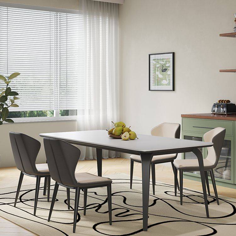Yino Rock Board Dining Table Chair Combination Nubian Household Small Unit Simple Light Light Luxury Brew Full Too Board Table