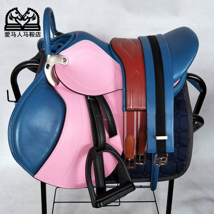2024 New Special Special Pony Comprehensive Saddle Belly Belly Belly Belly Full Set of Debao Saddle Equestrian Children Children Color Color