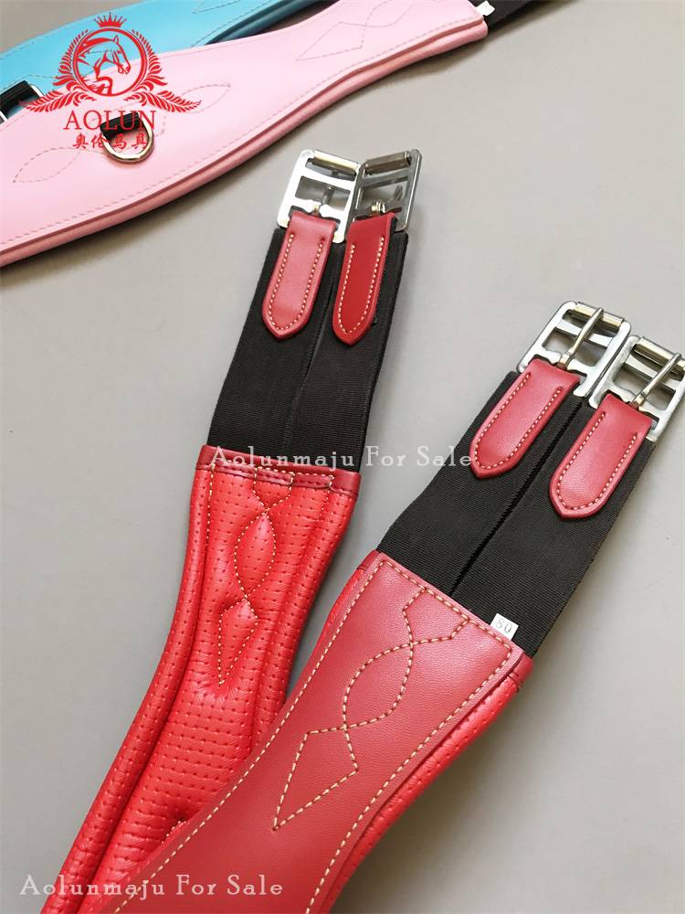 Children's comprehensive saddle belly strap Aunma Pattlestone supplies Saddle accessory accessory horses equipped with English cowhide short belly