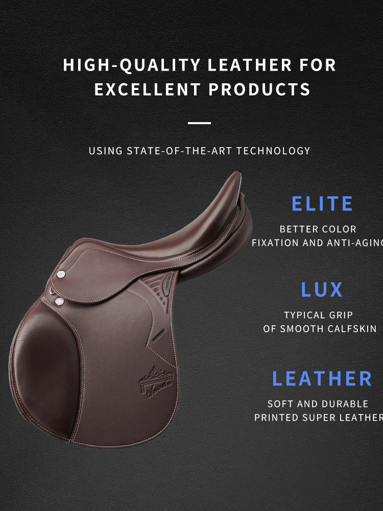 Prestige obstacle saddle Versailles Equestrian competition training disorders racing saddle cowhide disorder
