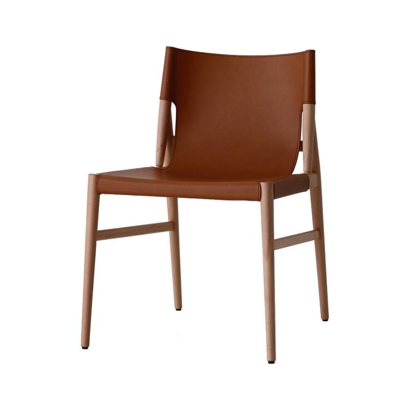 A saddle chair designer, Nordic Wood Chair Club Café, with a back chair