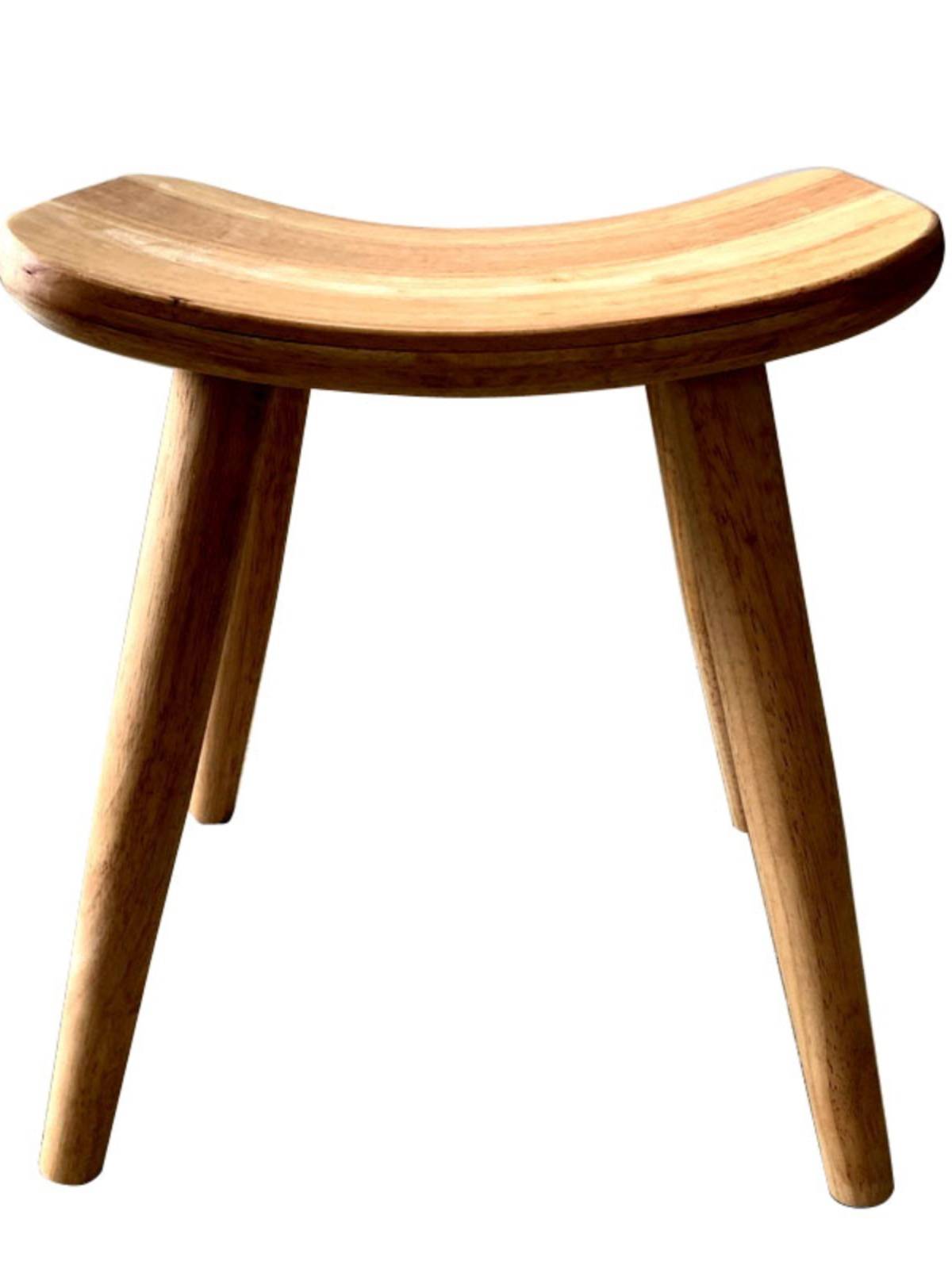 Simple stool saddle stool full wooden food stool concave surface 45cm high ingot 35 cm home stool children to change shoes stool