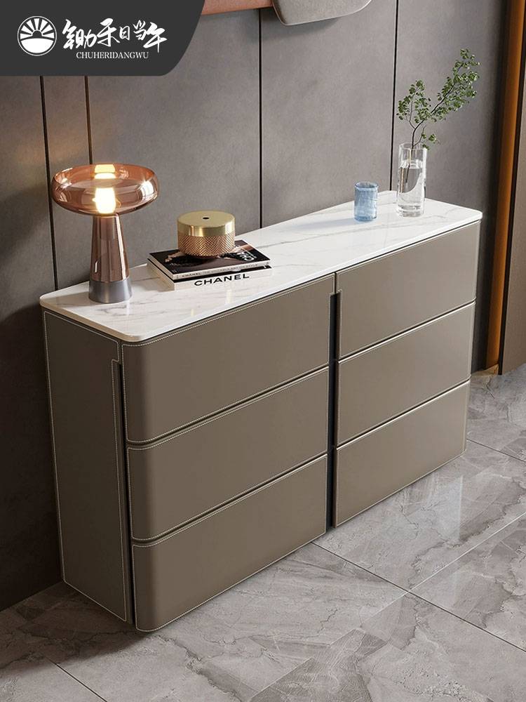Rock Save Saddy Skin Cabinet Cabinet Cabinet Mecket Cabinet Site Light luxury storage cabinet living room Local -to -wall Cabainer decorative cabinet