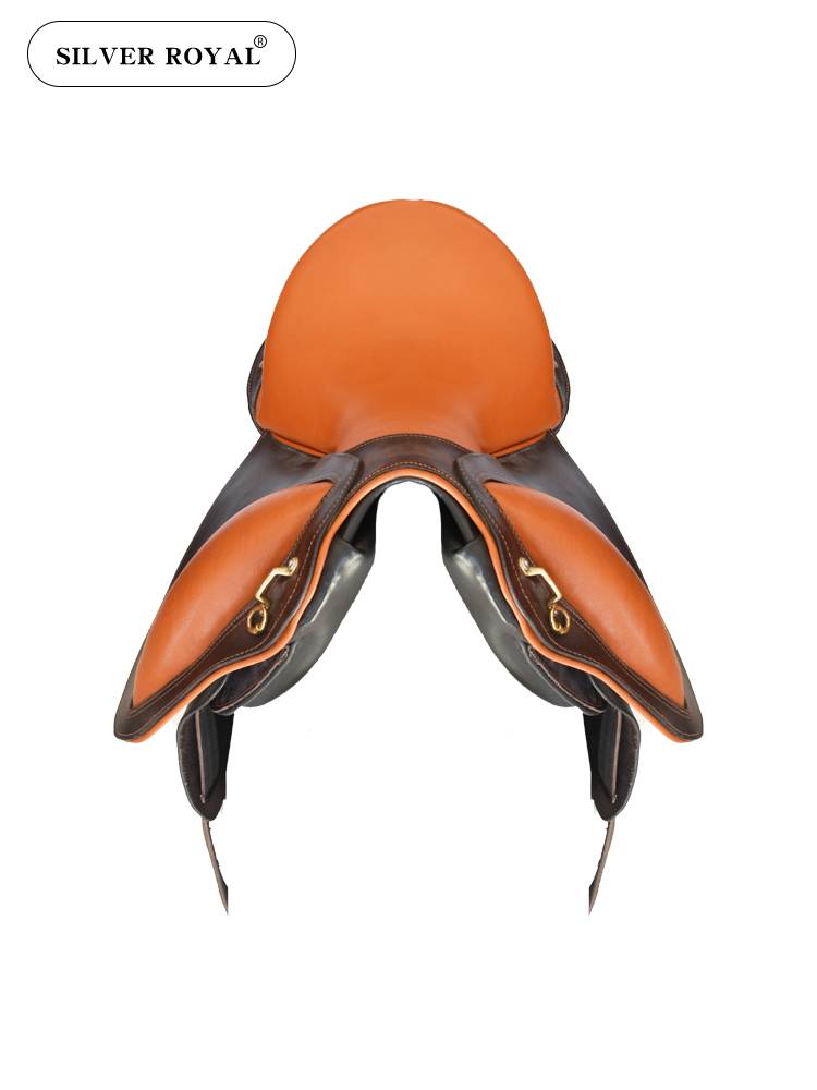 Silver ROYAL Pirellial Saddle Full Leather Saddle Brown Saddle Sports Sadoustone Products Saves Casual Riding