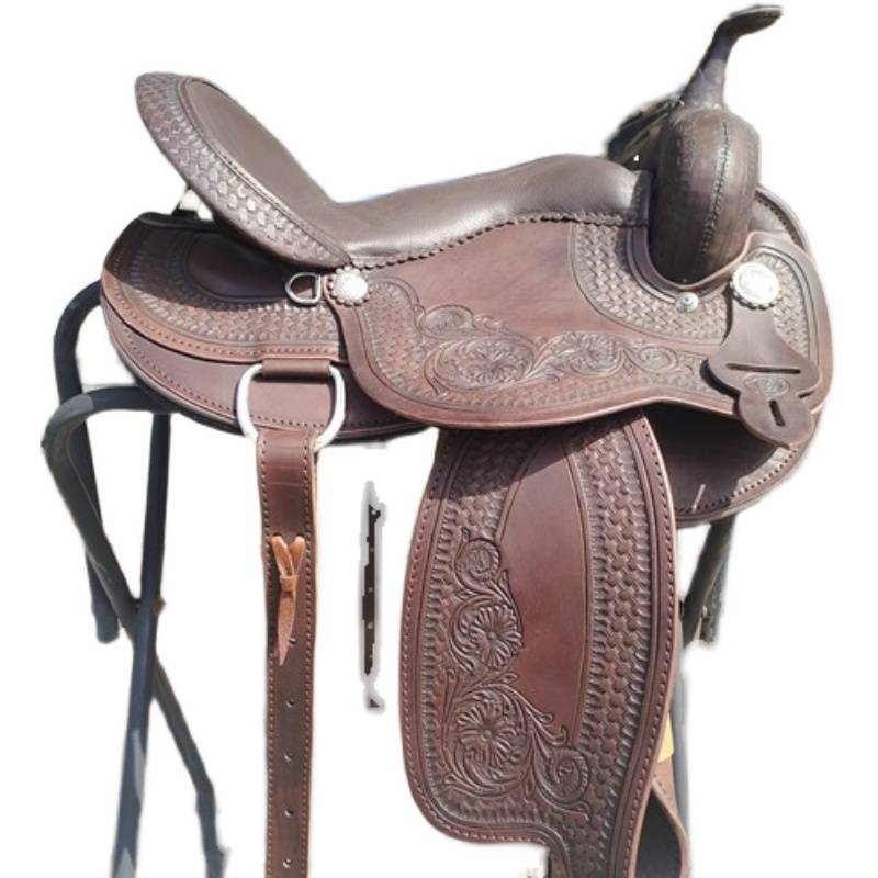 The knight's soft and comfy west saddled hand-carved cycling in the field of the saddle