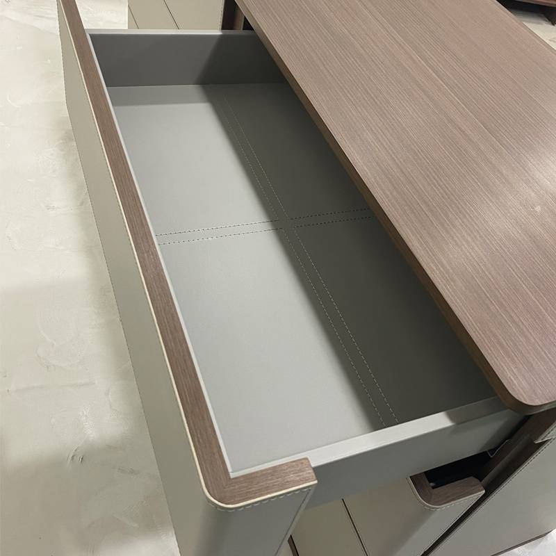 Italian Poltrona Frau Elephant Gray Six Dou Cabinet Light Luxury Sadfare Porch Porch living room storage bedroom cabinet