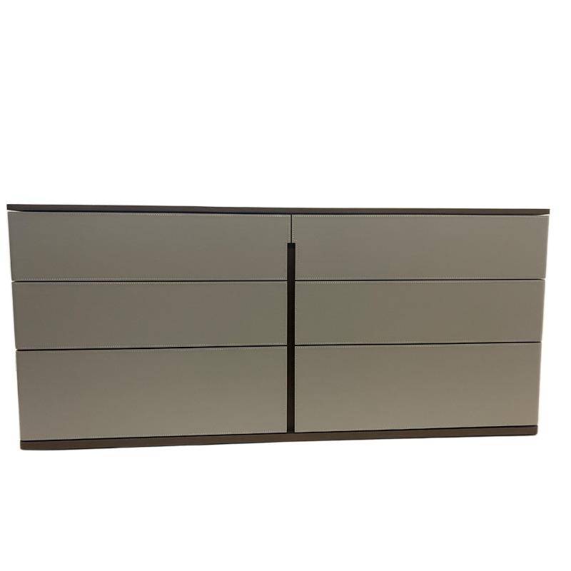 Italian Poltrona Frau Elephant Gray Six Dou Cabinet Light Luxury Sadfare Porch Porch living room storage bedroom cabinet