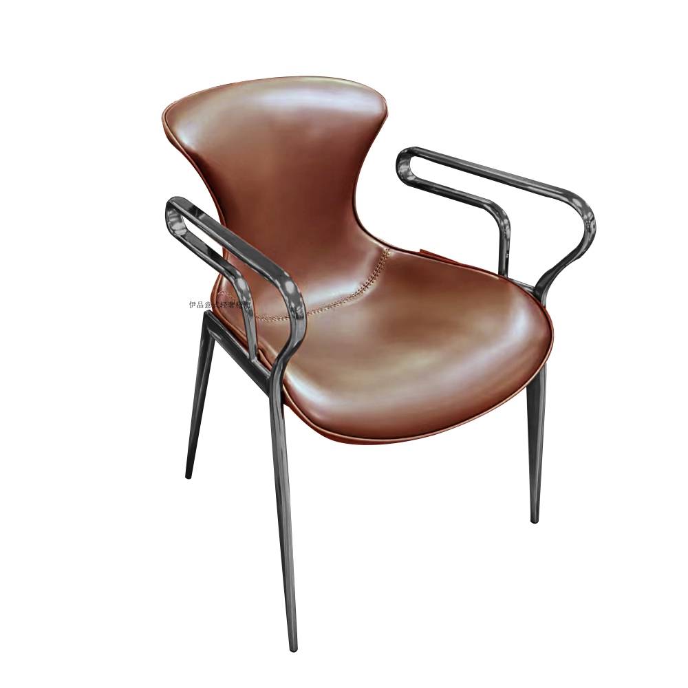 Brown saddle with black legs