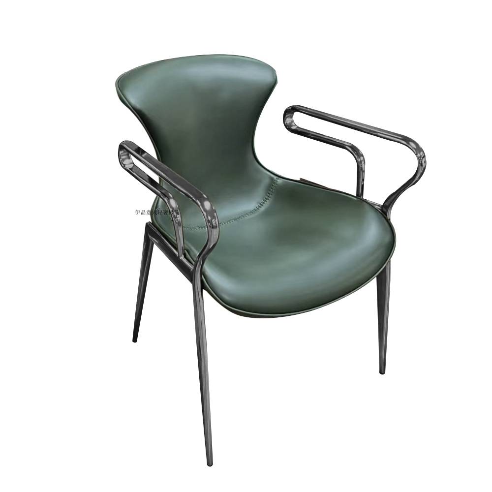 Green saddle with black legs