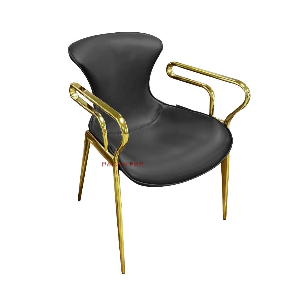 Black saddle with titanium legs