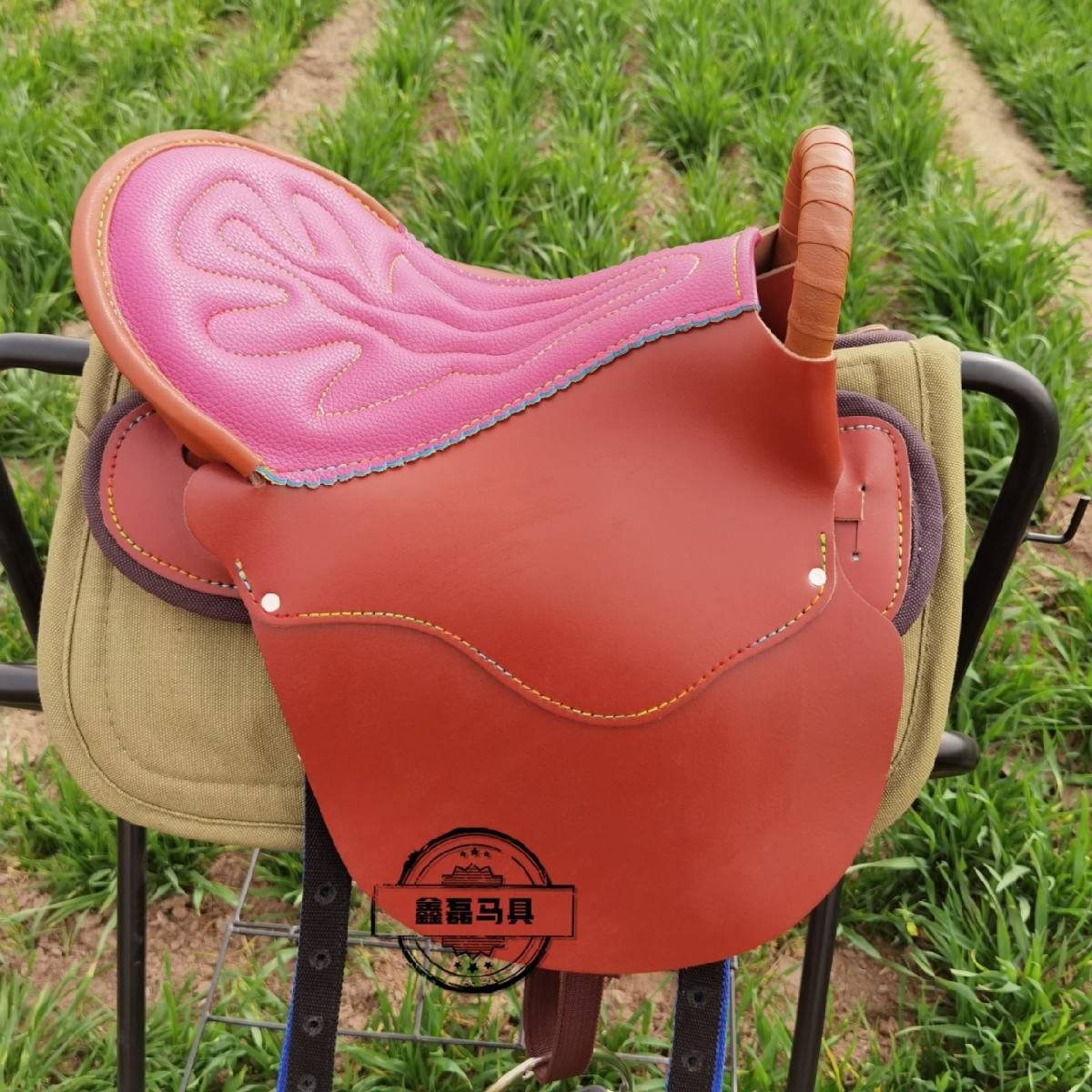 The saddle's full, the saddle's utensils, the new cow's-skin-a-dumper's saddle, the horse's horse's supplies, the mail