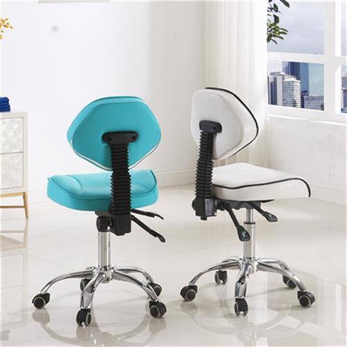 The saddle chair, the bench mechanic's chair rotated by the back master's chair, the nurse's chair, the beauty chair, the dental chair