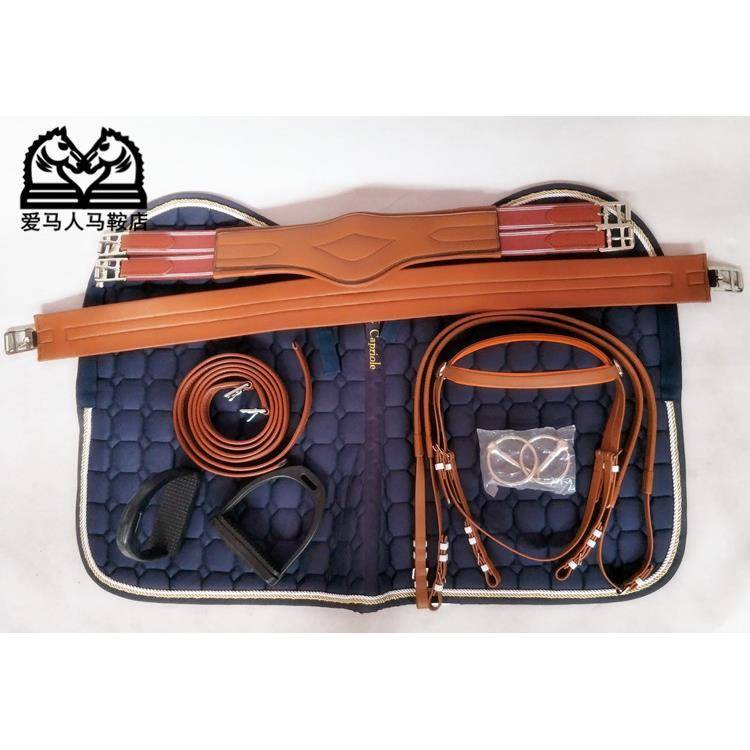 Dwarf horse comprehensive saddle children's double belly belly saddlezi equestrian trainer saddle full set of promotion