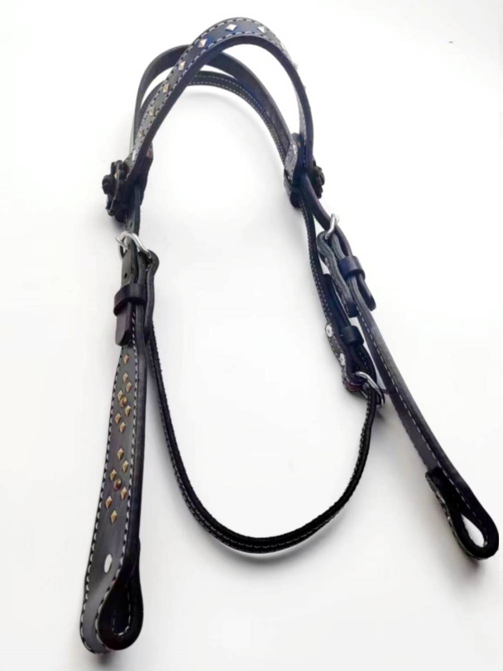 Western cow-skin-skin-coated, decorated, western saddle-sucking
