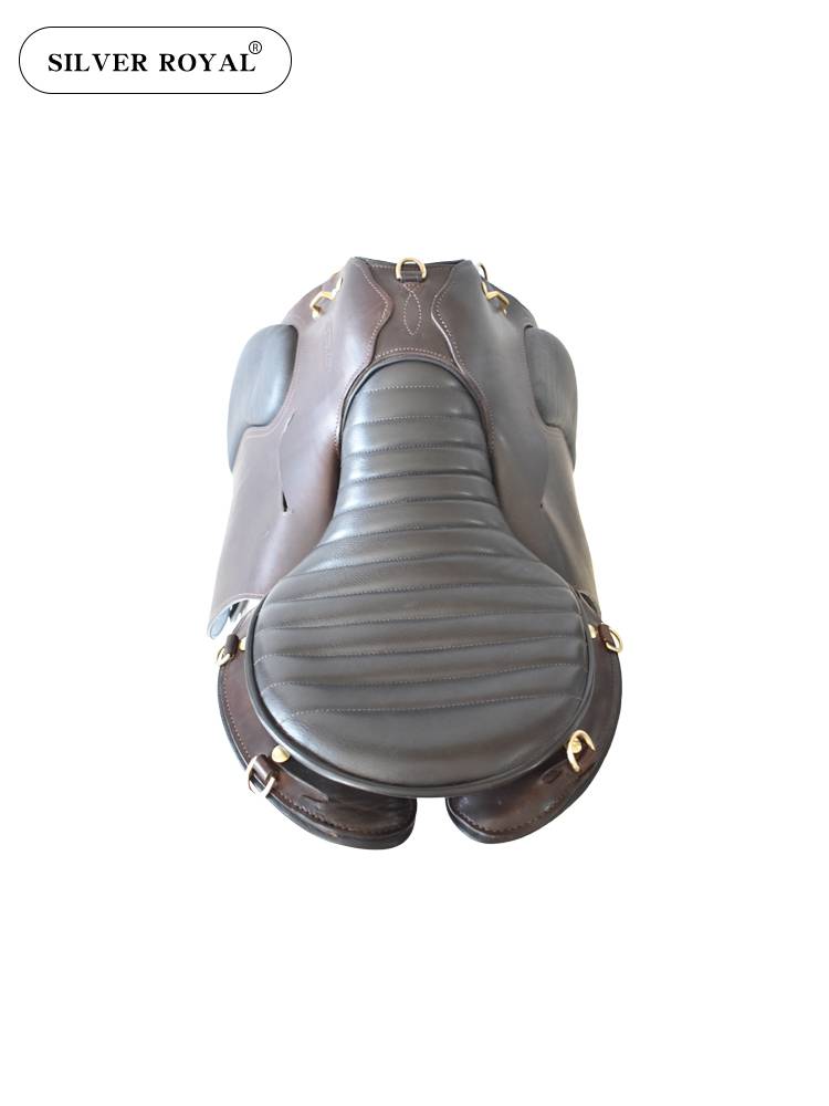 Silver ROYAL all -leather endurance saddle wave pattern comfortable seat skin saddle saddle
