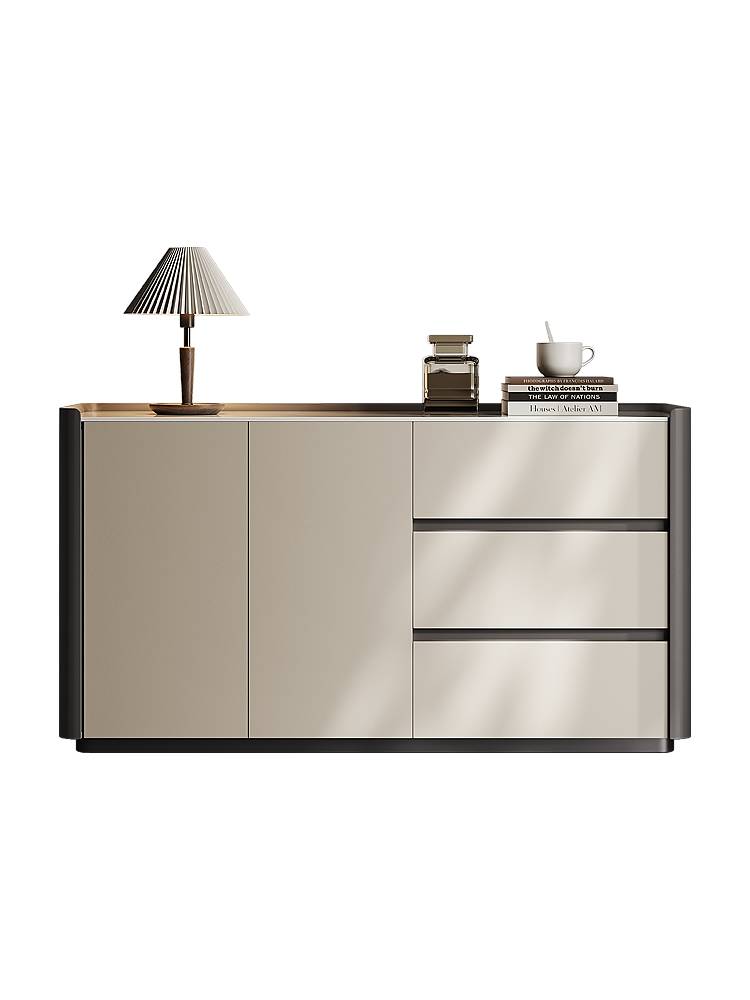 Modern rock plate meal cabinet storage modern minimalist high -end high -end high -end wall passenger restaurant Italian cortex cabinet