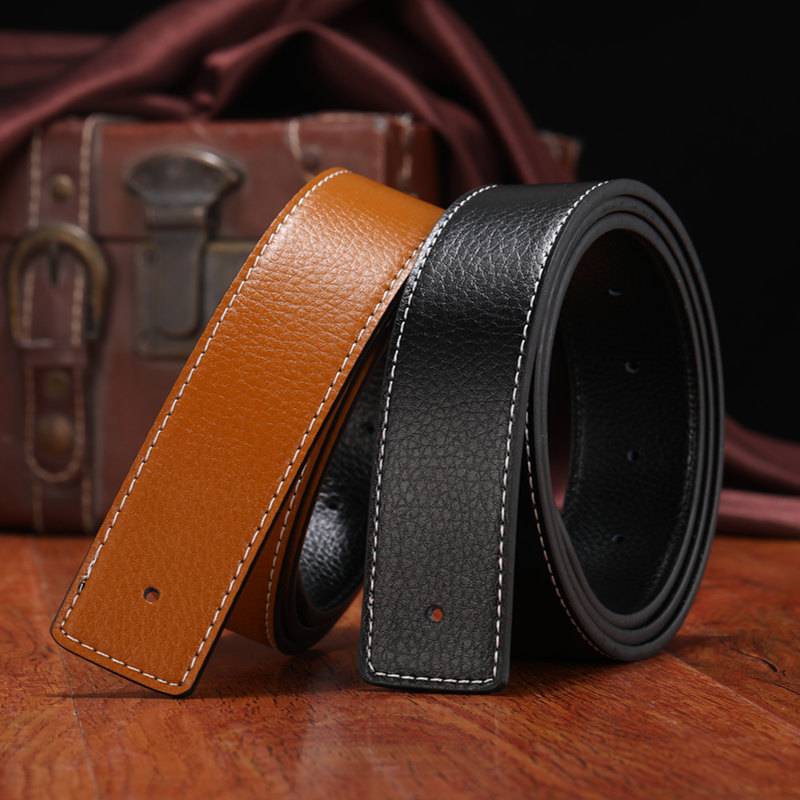 Emisache Paul flagship official website genuine H buckle leather belt male leather headless leather with the head without taking the lead to smooth the letters