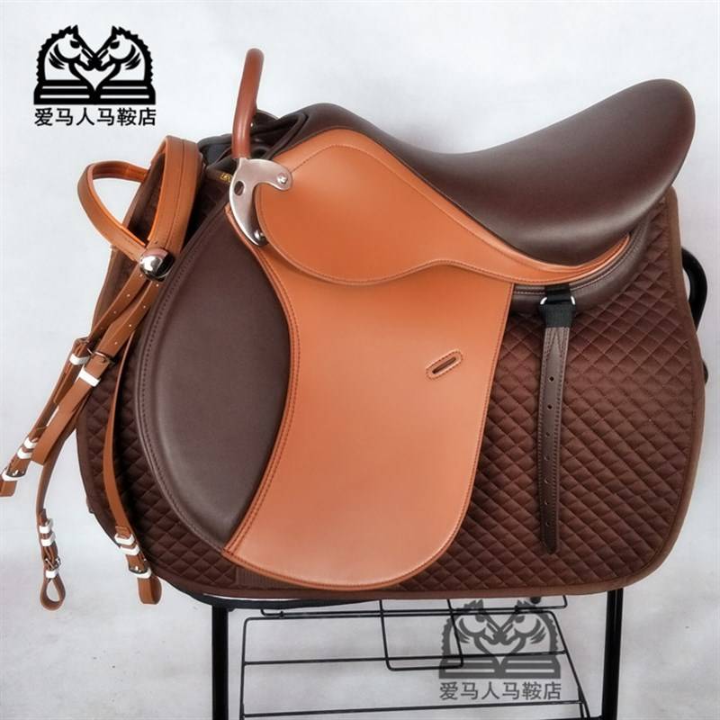 New British comprehensive saddle double belly belly saddling saddle -sized short saddle horse field coach equestrian special saddle