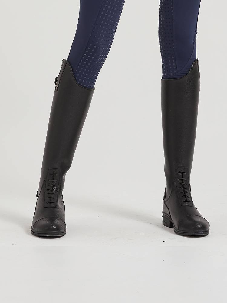 Cowhide leather riding boots equestrian high boots barrier boots race rider boots men's and women riding shoes equestrian equestrian equestrian
