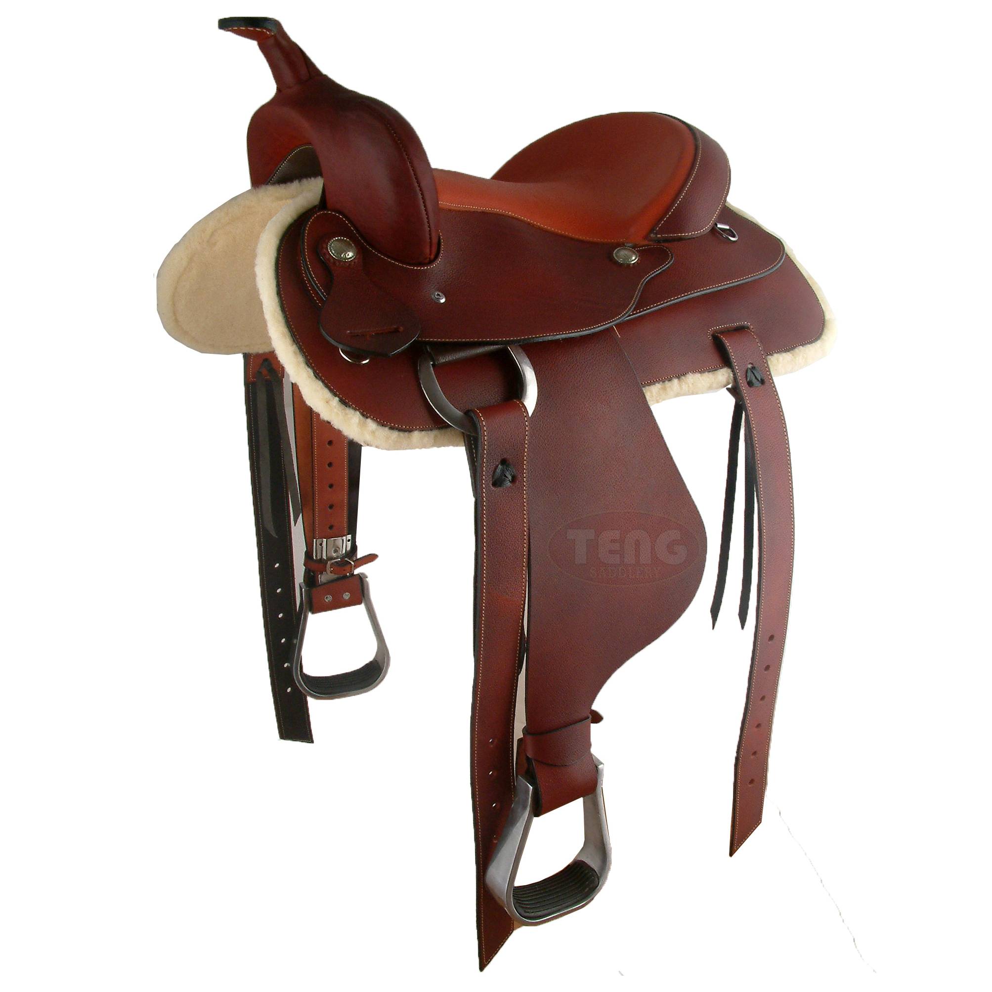 Teng saddling all Pippi west saddle 14.5 "and 15.5" resin saddle pommeo
