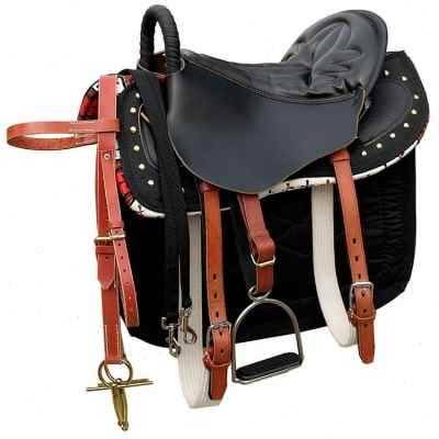 The whole new set of new knights saddles, pure leather equestrian products full set of saddling handrail tournaments