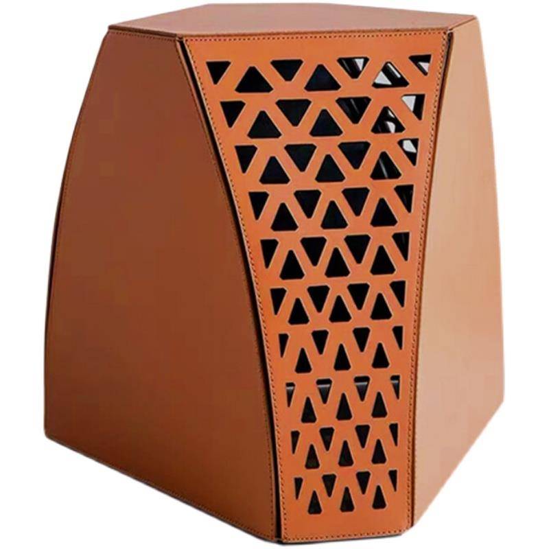 Change the shoe stool home light luxury saddle leather casual tea chair stool creative sitting pier simplicity and modern art small stool