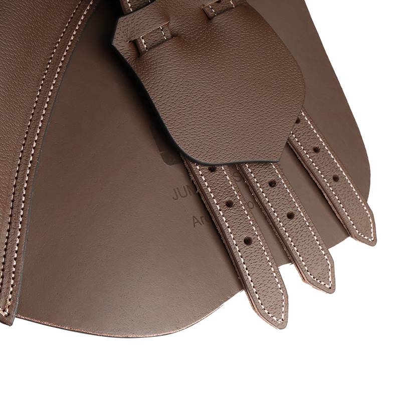 Wecan double -layer cowhide disorder sad saddle British saddling black brown Momo horses 8202121