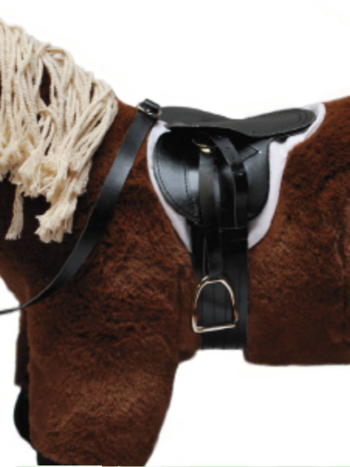 Crafty Ponies doll -equel leather saddle British design equestrian teaching tool