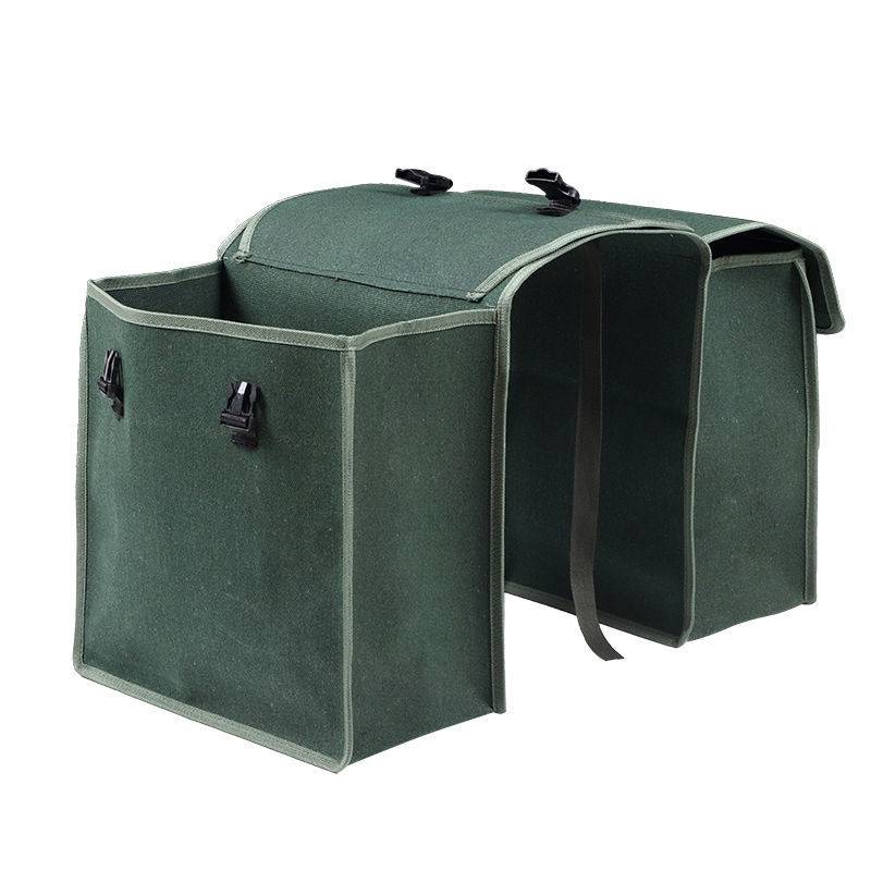Motorcycle shoulder bag on both sides of the courier bag thickened canvas bag electric vehicle back seat saddle tool bag, shoulder bag fishing