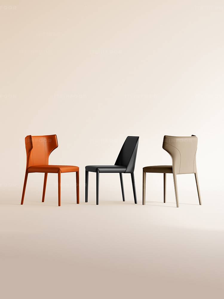 Big Black Bulls and Saddle Dinner Chair Home Modern Simple Light Luxury Chair Sites Designer Restaurant Bar Chair