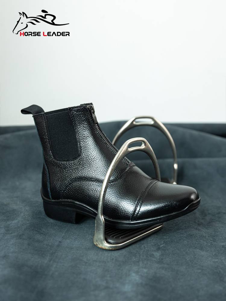 Horse Leader Equestrian Horse Boots Four Seasons Adult Ride Boot Boots Litchi Pattoo Short Boots Leather Boot Equel Equipment
