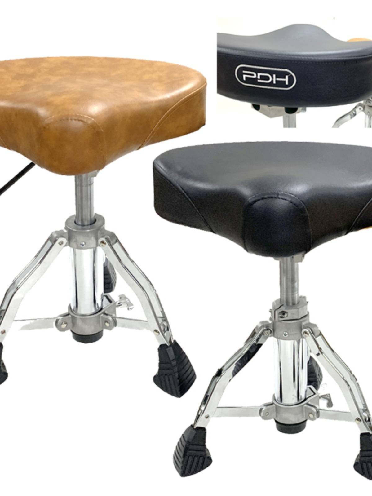 PDH shelf drum saddle -type drum stool drum drum chair built -in spiral lifting rollover drum player performance stable and long sedentary comfortable