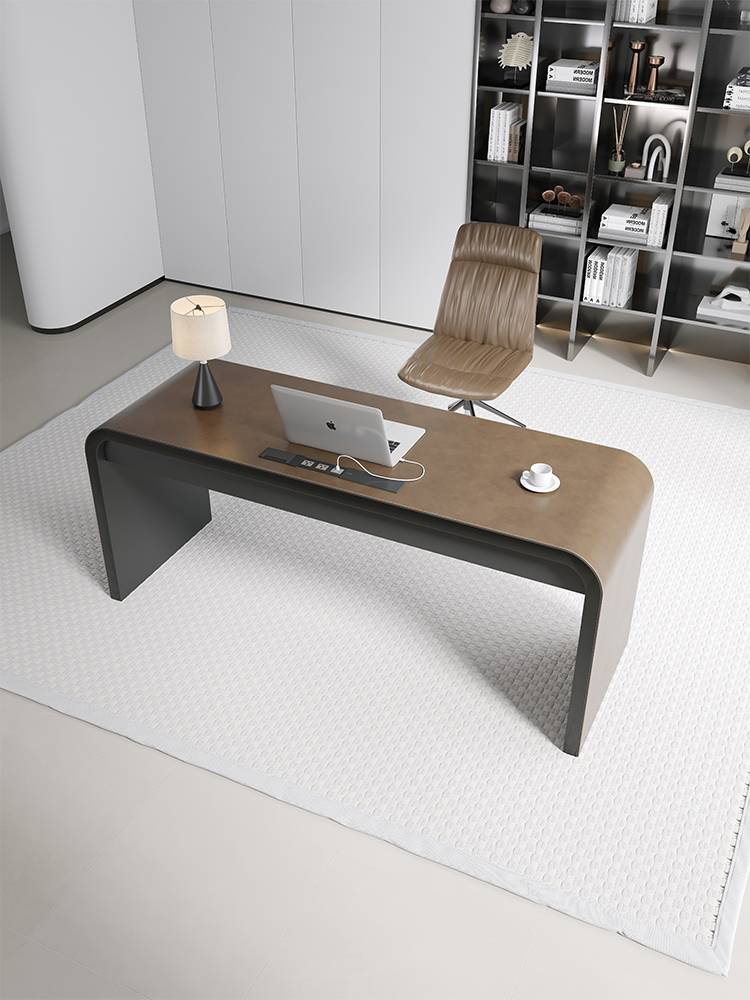 Italian minimalist horse saddling desk home study room bedroom bedroom computer desk living room writing learning workbench