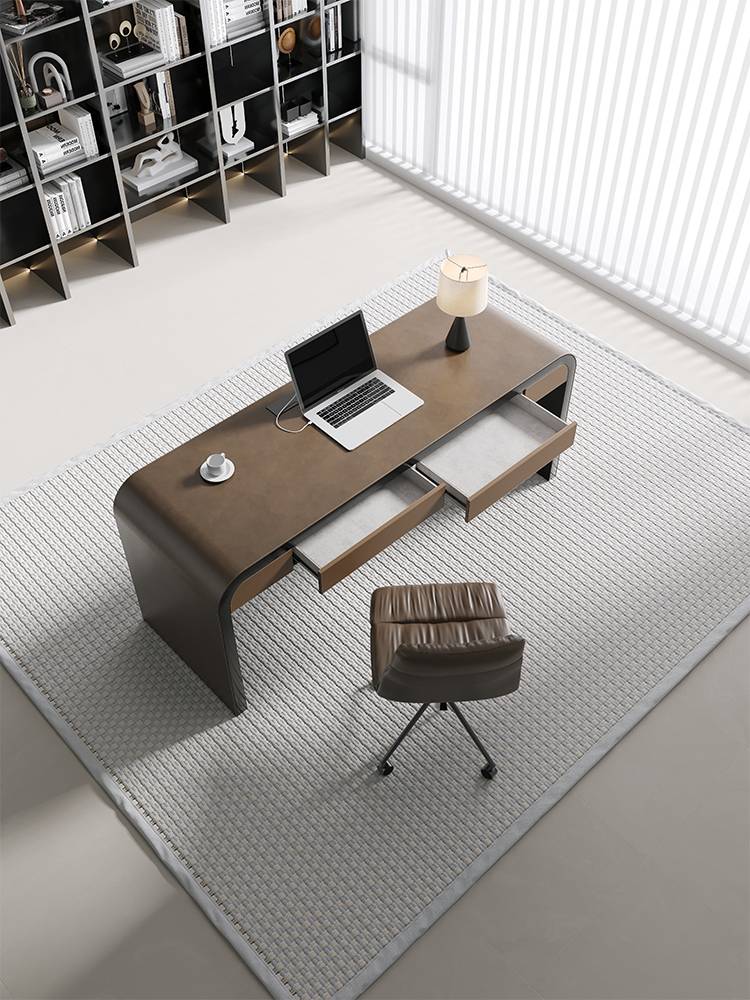 Italian minimalist horse saddling desk home study room bedroom bedroom computer desk living room writing learning workbench