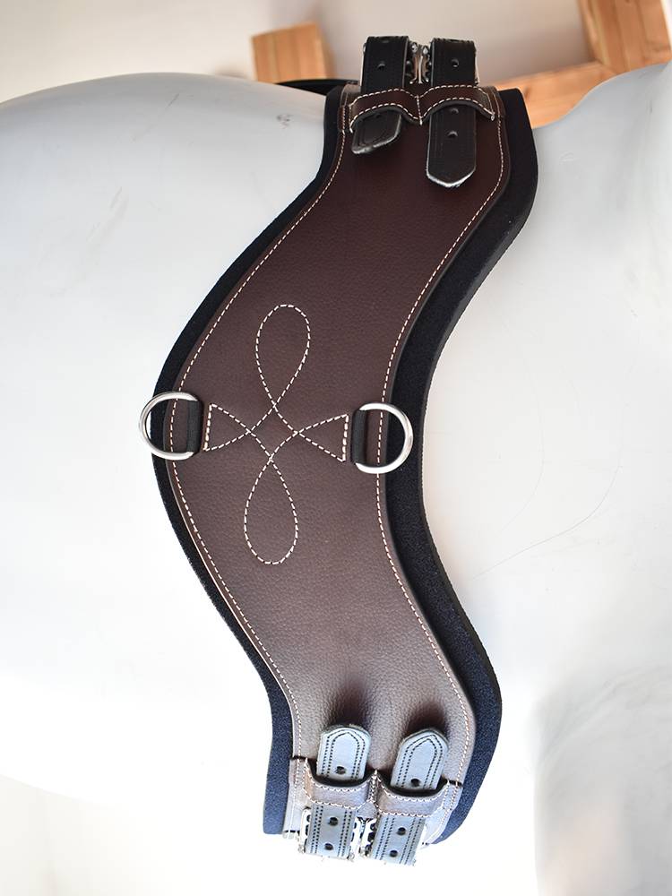 Costume dance -step saddling belly, endurance belly belly, British saddle belly, brown belt, imported horse belly belt protective belt