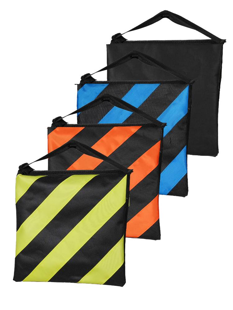 Tianrui Photography Heavy Sand Bag two -color warning stripes C -type magic leg negative bag photography lamp tripod large capacity load -bearing bearing balancing sandbags ceiling lampstein canvas steel saddle bag