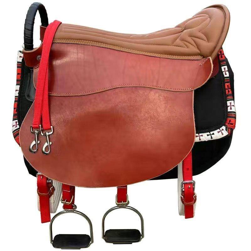 2024 Xinpin Saddle Equestrian Horse Horse Double Saddle Skiller Two Period Extended two people full -child tourists couples