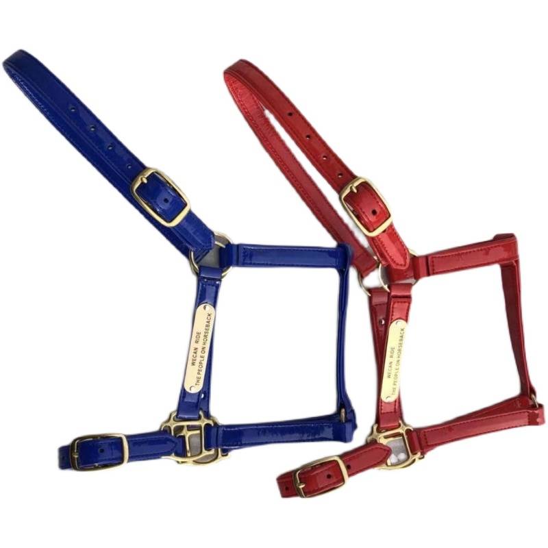 Patent leather leading horse leader (horse cage head) Equestrian saddle accessories