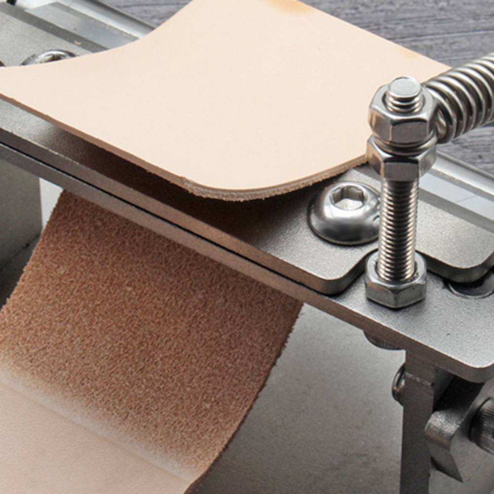 Handmade stainless steel leather cutting machine with bearing leather shovel thin belt and thin hard hard skin can be applicable